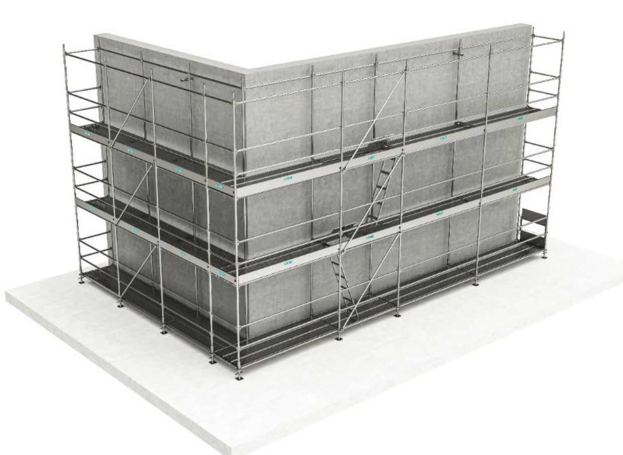 Échafaudage de façade de sécurité (Ringlock) - Alpine FS